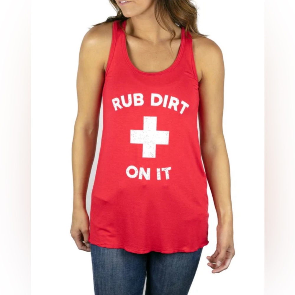 Baseballism Tank - Rub Some Dirt On It - Size XXL